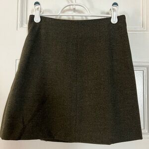 Green Aritzia Mini Work skirt